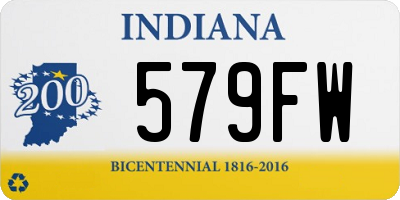 IN license plate 579FW