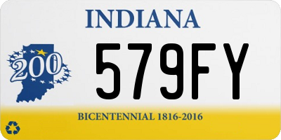 IN license plate 579FY