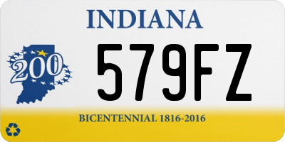 IN license plate 579FZ