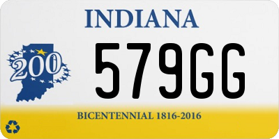 IN license plate 579GG