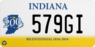 IN license plate 579GI