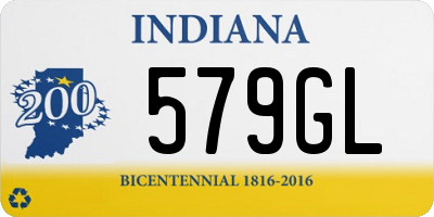 IN license plate 579GL