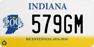 IN license plate 579GM