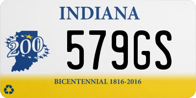 IN license plate 579GS