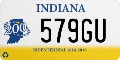 IN license plate 579GU