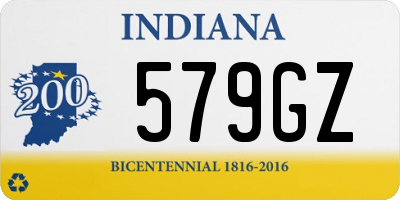 IN license plate 579GZ