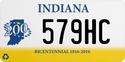 IN license plate 579HC