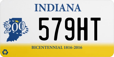 IN license plate 579HT