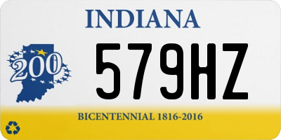 IN license plate 579HZ