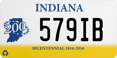 IN license plate 579IB