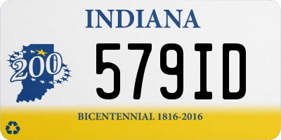 IN license plate 579ID