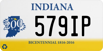 IN license plate 579IP