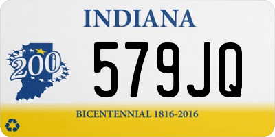 IN license plate 579JQ