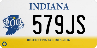 IN license plate 579JS