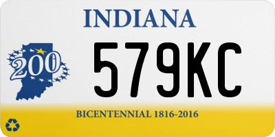 IN license plate 579KC