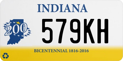 IN license plate 579KH