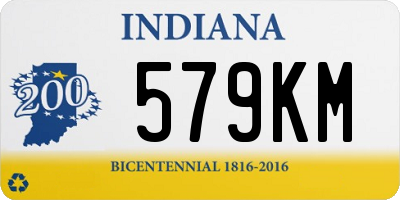 IN license plate 579KM