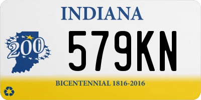 IN license plate 579KN