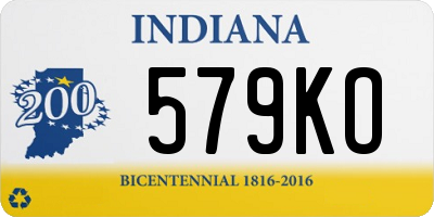 IN license plate 579KO