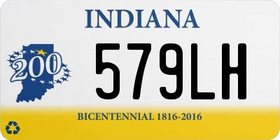 IN license plate 579LH