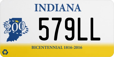 IN license plate 579LL