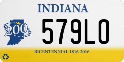 IN license plate 579LO