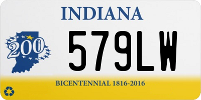 IN license plate 579LW