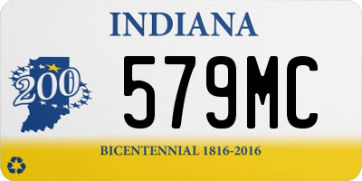 IN license plate 579MC