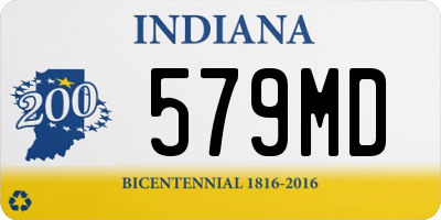 IN license plate 579MD