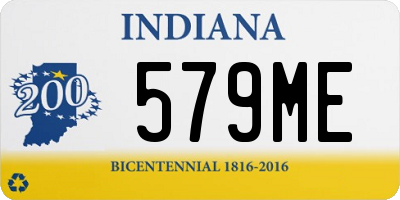 IN license plate 579ME