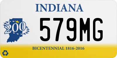 IN license plate 579MG