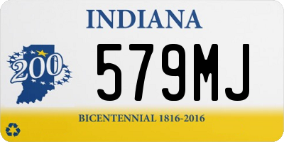IN license plate 579MJ