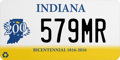 IN license plate 579MR