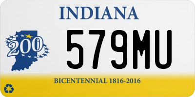 IN license plate 579MU