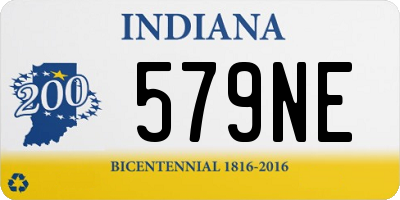 IN license plate 579NE