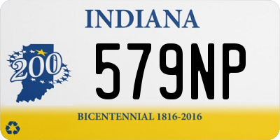 IN license plate 579NP