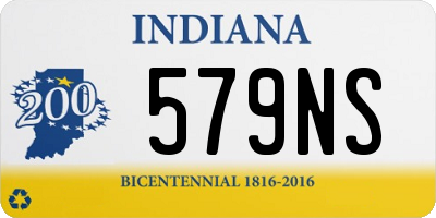 IN license plate 579NS