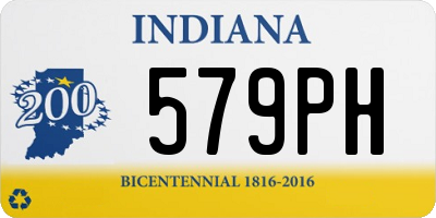 IN license plate 579PH