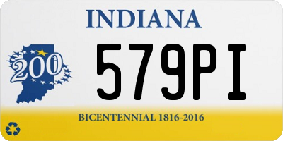 IN license plate 579PI