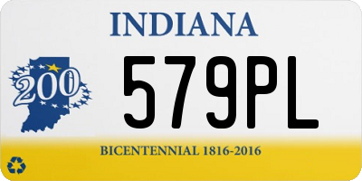 IN license plate 579PL