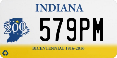 IN license plate 579PM