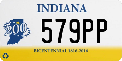 IN license plate 579PP