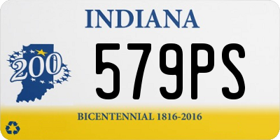 IN license plate 579PS