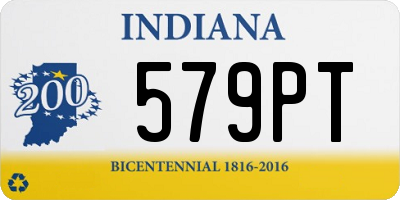 IN license plate 579PT