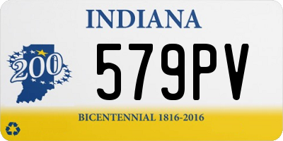 IN license plate 579PV