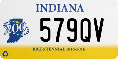 IN license plate 579QV