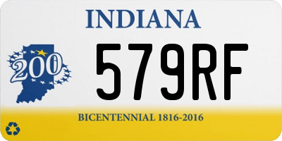 IN license plate 579RF