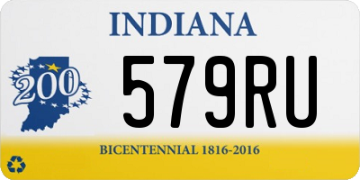 IN license plate 579RU