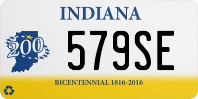 IN license plate 579SE