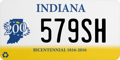 IN license plate 579SH